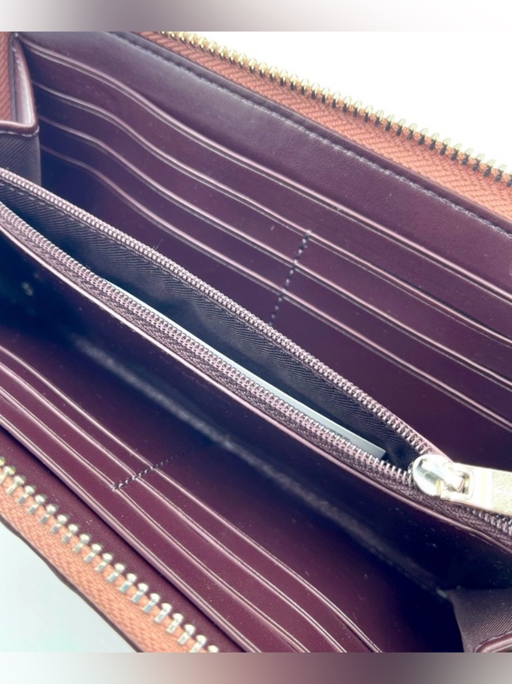 Coach Zip Around Accordion Wallet Blush NWT - Picture 5 of 6